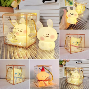 Cute Animal Silicone Touch Night Light | Kids Sleep Lamp Bedroom Decor Gift