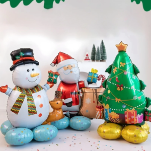 Christmas Foil Balloons Santa Snowman Elk Xmas Party Decor