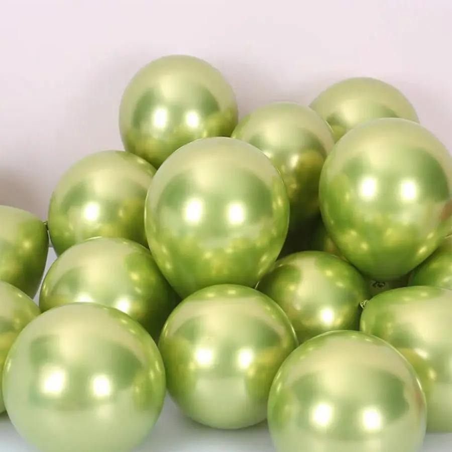 50Pcs 10 Inch Mixed‑Color Metallic Latex Balloons Set for Bachelorette Wedding Party - Image 15