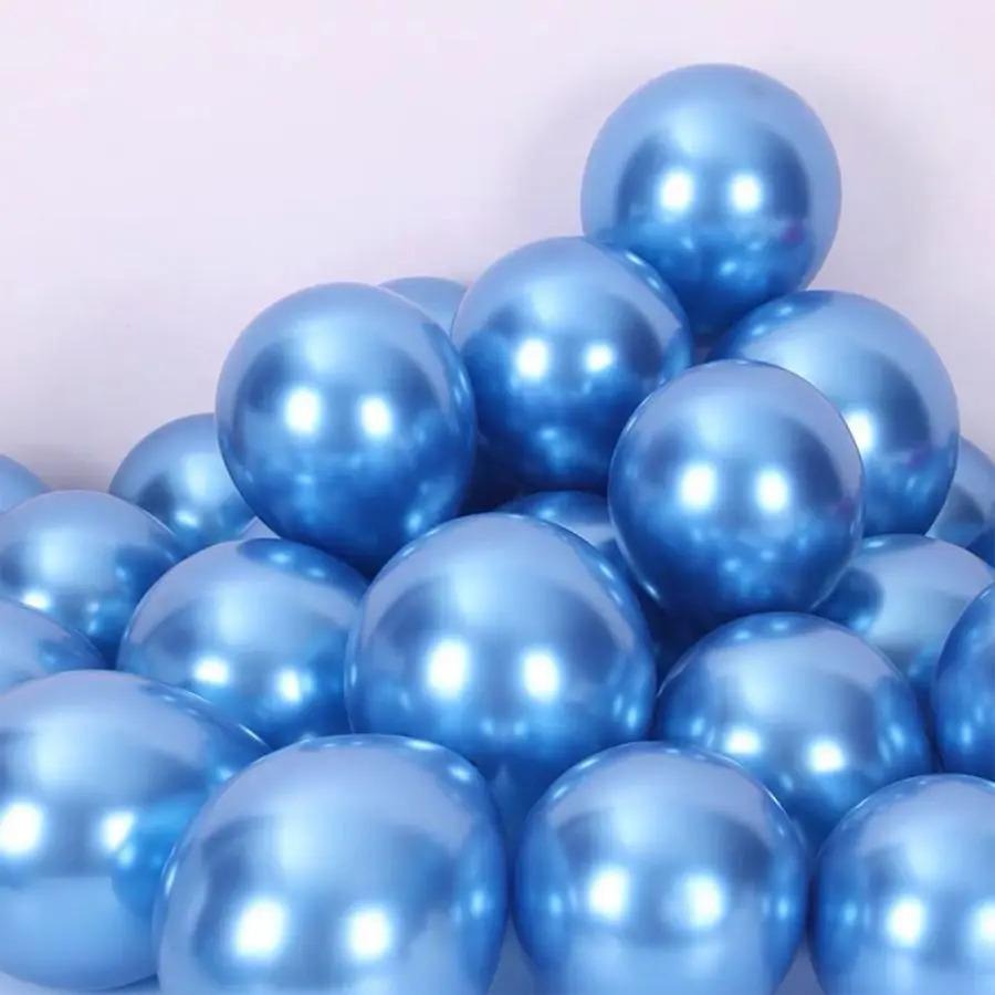 50Pcs 10 Inch Mixed‑Color Metallic Latex Balloons Set for Bachelorette Wedding Party - Image 12